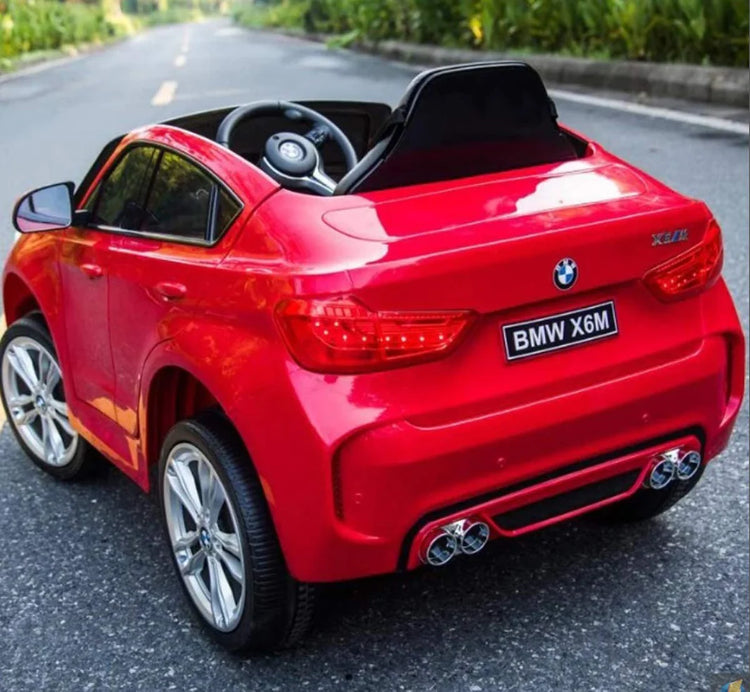 New 2025 Licensed BMW X6M Ride On Car 1 Seater Upgraded | 12V | Leather Seat | Rubber Tires | Music | Remote
