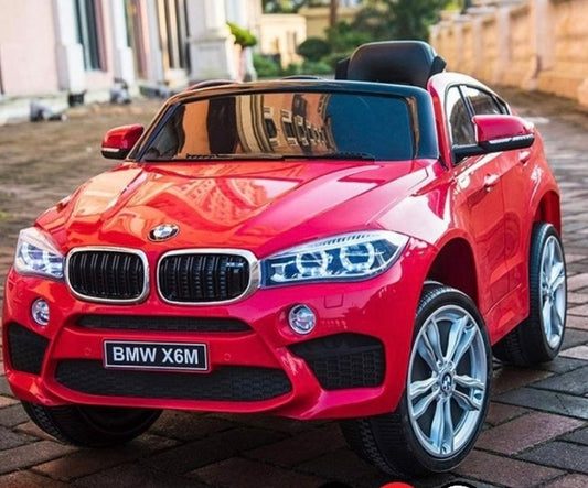 New 2025 Licensed BMW X6M Ride On Car 1 Seater Upgraded | 12V | Leather Seat | Rubber Tires | Music | Remote
