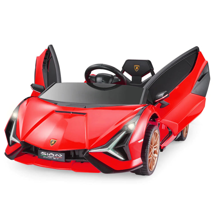 2025 Licensed Lamborghini SIAN FKP 37 | 12V Ride-On Upgraded | Bluetooth | 1 Seater | Leather Seat | Rubber Tires | Remote