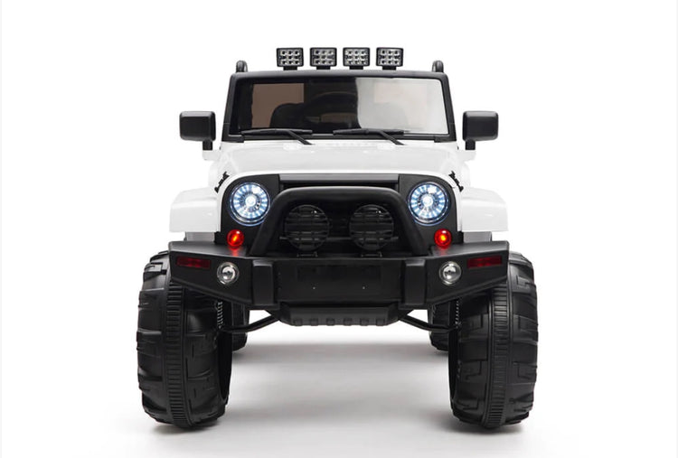 2025 Jeep Warrior Style Ride On Car 1 Seater | Huge Tires | Heavy Duty Comfy Seat | Music | Remote