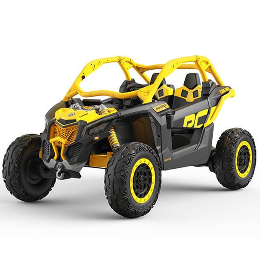 2025 | 2x24V Licensed CAN AM RS Maverick UTV Kids' Ride-On Car Large 2 Seater Buggy | 4x4 Upgraded | Leather Seats | Rubber Tires | 800Watts | Remote