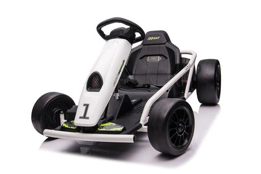 The New 2025 ECD 1 Seater Go Kart 24V Racer Drifter Kids & Adults GoKart | Upgraded Seat | Rubber Wheels