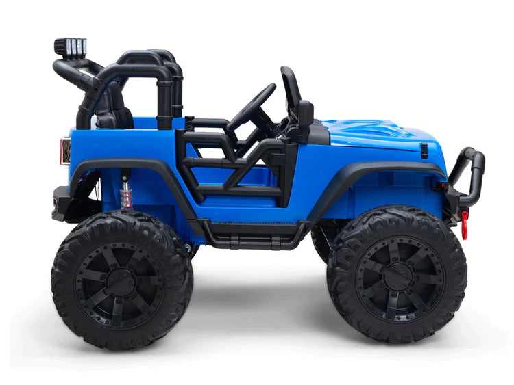 2025 Monster Jeep Style 24V Ride-On | Small 2 Seater | Leather Seats | Upgraded | Rubber Tires | Remote