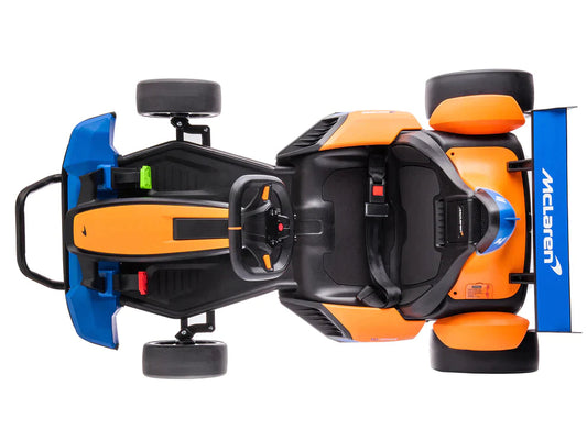 New 2025 Licensed McLaren Upgraded 24Volt Electric Drift Go-Kart Ride On | Rubber Tires