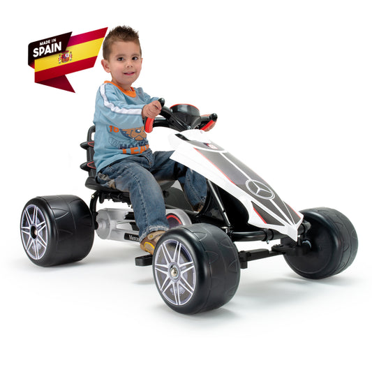 Super Cool 2025 Licensed Mercedes Pedal Go Kart For Kids | Upgraded