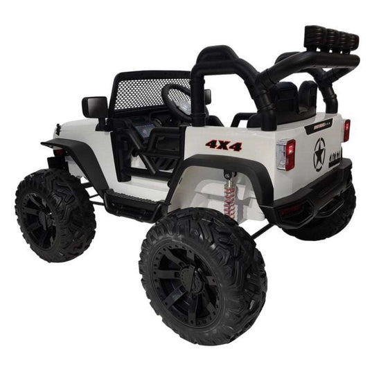 2024 Monster Jeep Style 24V Ride-On | Small 2 Seater | TV Screen | Leather Seats | Upgraded | Rubber Tires | Remote