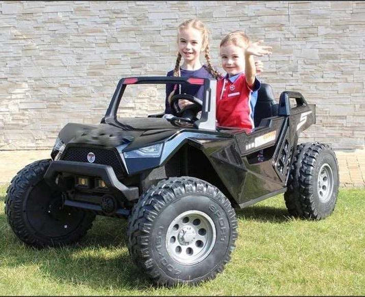2024 Kids Electric OFF-ROAD BUGGY Black SX 1928 24V | 4x4 | MP4 TV | 15 ‘ Wheels | Leather Seats | Rubber Tires | Remote