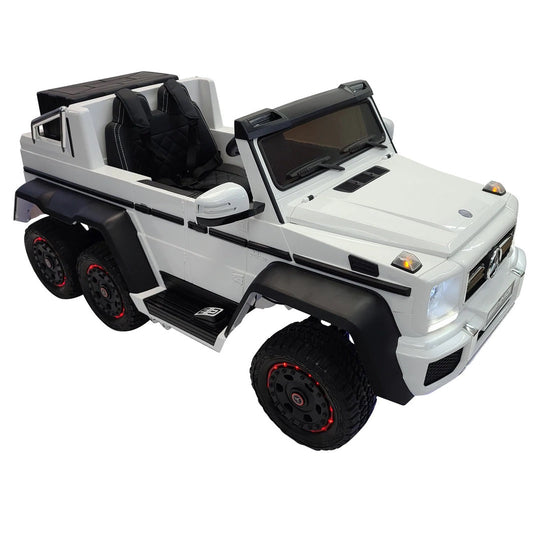 2025 Licensed 24V Mercedes G63AMG Ride On 6x6 | Upgraded | Adult Seat | Leather Seats | Rubber Tires | 2 Seater | Remote