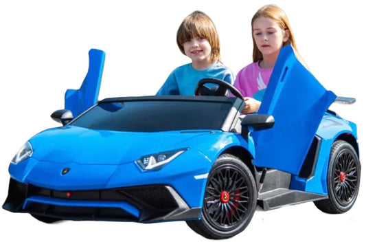 Licensed 2025 Lamborghini SV 24V XXL Ride on Massive 2 seater | Leather Seats | Rubber Tires | Holds Adult & Child | Up To 12MPH | 180W Brushless Motor