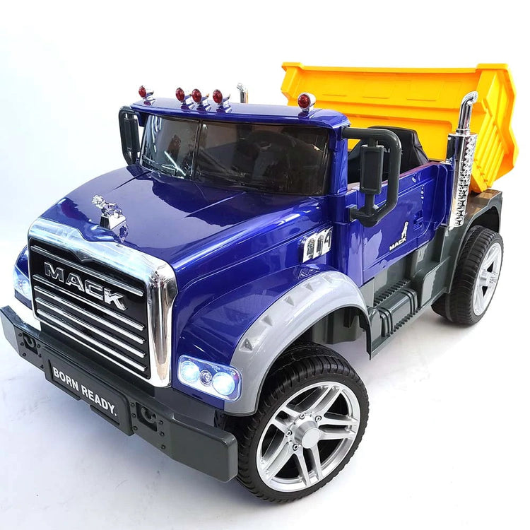 Licensed 2025 Mack Truck 24V | 2 Seater Ride-On | Leather Seats | Upgraded | Rubber Tires | Remote | Pre Order