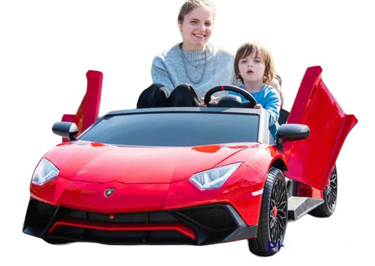 Licensed 2025 Lamborghini SV 24V XXL Ride on Massive 2 seater | Leather Seats | Rubber Tires | Holds Adult & Child | Up To 12MPH | 180W Brushless Motor
